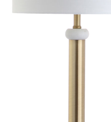 Gregory 60.5" Metal/Marble LED Floor Lamp - JONATHAN Y